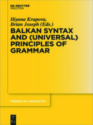 cover image of Balkan Syntax and (Universal) Principles of Grammar